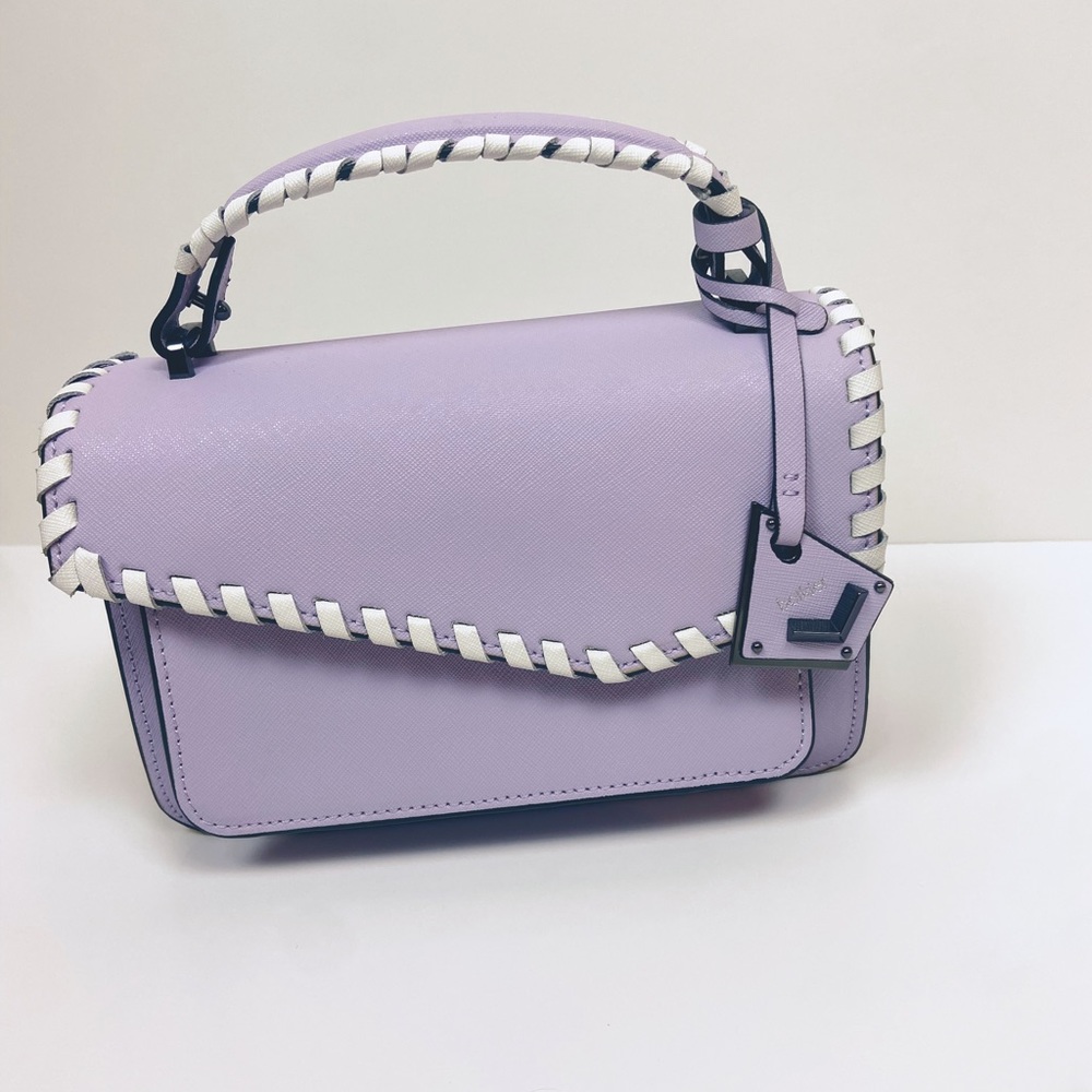 Purple Leather crossbody, top handle bag Botkier bag